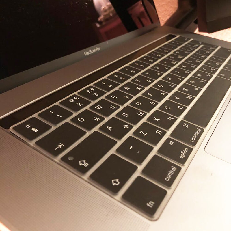 Russian silicone Keyboard Cover Protector for Macbook air13/12 /15/16pro touchbar A1706/A1466A1708/A1990/A1398/A2289/A1932/A2141