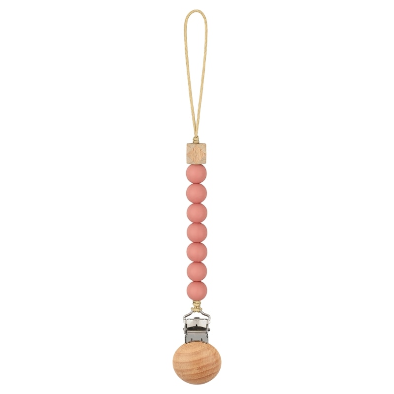 Pacifier Clips Chain Silicone Beads BPA Free DIY Dummy Clip Holder Soother Chains Baby Teething Toys Chew Gifts