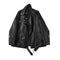 FTLZZ Spring Autumn Faux Leather Jackets Women Loose Casual Coat Female Drop-shoulder Motorcycles Locomotive Outwear With Belt