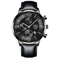 Brand Fashion Men&#39;s Sports Watches for Men Business Stainless Steel Quartz Wrist Watch Luxury Man Casual Leather Luminous Clock