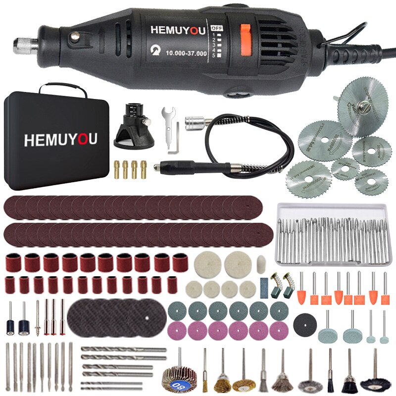 Dremel mini electric drill engraver Rotary Tool polishing machine 180W Power Tool Variable Speed engraving pen with accessories