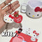 Kawaii Sanriod Accessories Kitty kuromi My Melody Cartoon Silicone Case Backpack Pendant Keychain Anime Toys for Girls Gifts