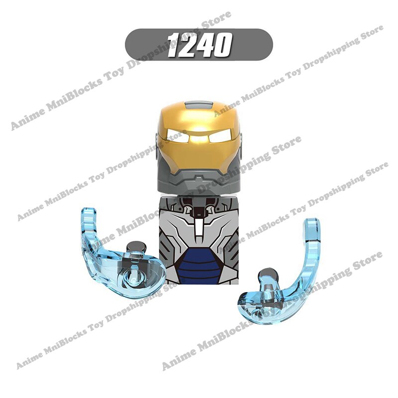XP193 D009 WM718 Mark suit Disney anime movie figurine dolls mini plastic action toy figures Assemble blocks Christmas gifts