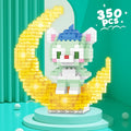 Disney DIY LinaBell assembly buildding blocks Goofy Pluto Anime Mini Action Figures Educational Toys kids Birthday Gifts
