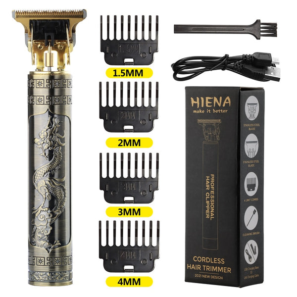 Hot Sale Vintage T9 Electric Cordless Hair Cutting Machine Professional Hair Barber Trimmer For Men Clipper Shaver Beard Lighter