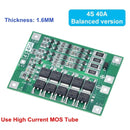 3S/4S 40A 60A Li-ion Lithium Battery Charger Protection Board 18650 BMS For Drill Motor 11.1V 12.6V/14.8V 16.8V Enhance/Balance