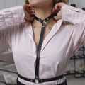 Women Sexy Garters faux Leather Women Body Bondage Cage Sculpting Harness Waist Belt Straps Suspenders Goth Harajuku Belt