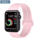 Silicone Bracelet Band For Apple Watch Strap 8 7 6 5 4 3 2 SE 42MM 38MM 44MM 40MM Strap For iWatch 41MM 45MM Smart Watch correa