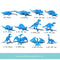 10pcs/lot Batch Mini Dinosaur Model Children&