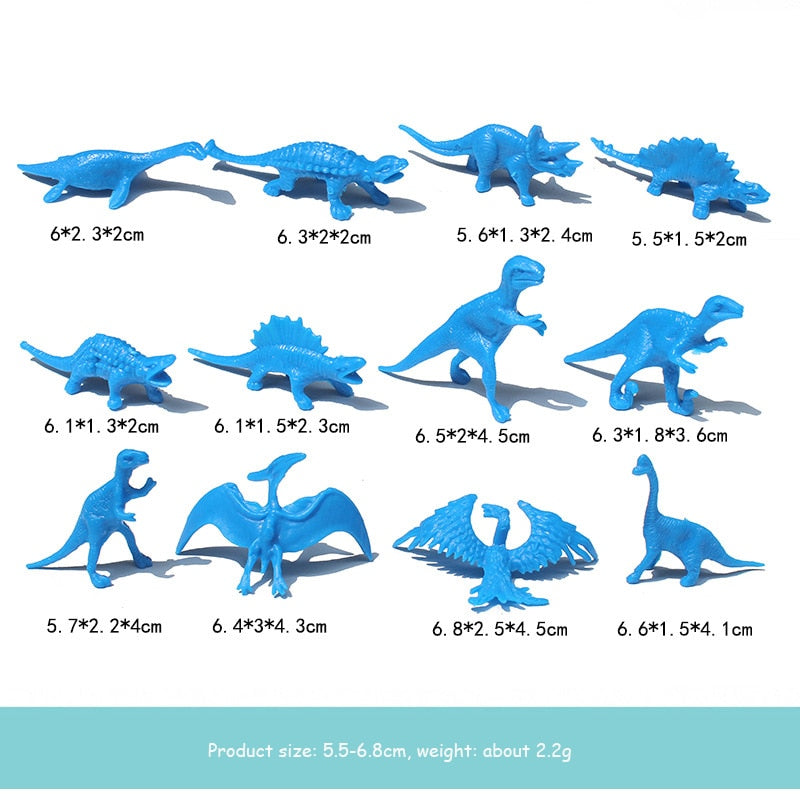 10pcs/lot Batch Mini Dinosaur Model Children&