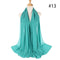 Hijab Scarf 72*175cm Plain Chiffon Scarves For Women Muslim Fasion Islam Clothing Headscarves Shawl For Ladies Headwrap Ramadan