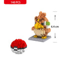 Pokemon Small Building Pokemon Blocks Small Cartoon Picachu Animal Model Education Game Graphics Pokemon Toys For Kids Birthday