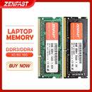 ZENFAST Memoria Ram DDR3 DDR4 8GB 4GB 16GB 32GB 1333 1600 2133 2400 2666 3200MHz Sodimm Notebook Laptop Memory