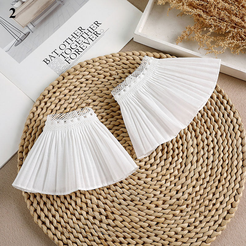 New Fake sleeves autumn winter wild sweater decorative sleeves pleated wrist Pleated organ fake sleeves universal fake cuff