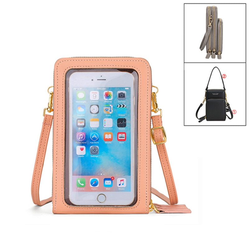 New Women PU Leather Shoulder bags Female Large Capacity Crossbody Bags Girls Multi-functional Handbag Phone Purse Dropshipping