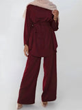 Eid Mubarak Kaftan Dubai Abaya Turkey Muslim Fashion Hijab Dress Sets Islam Clothing Abayas For Women Musulman Ensembles De Mode