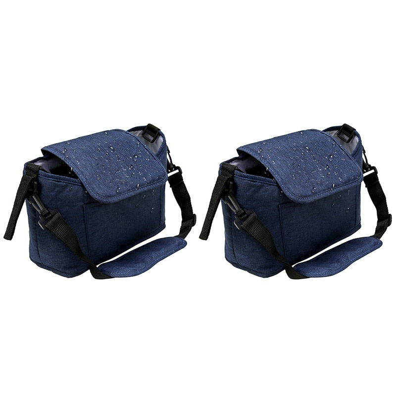 2 Baby Stroller Organizer Bag Mummy Diaper Bag Hook Baby Carriage Large Capacity Travel Wet Bags Stroller Accessories Cup Holder