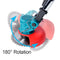 Electric Folding Lawn Mower Cordless Lawn Trimmer with 2 Lithium Batteries 8 Accessories Adjustable Handheld Power Tools