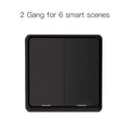 MOES 4 Gang Tuya ZigBee Wireless 12 Scene Switch Push Button Controller Battery Powered Automation Scenario for Tuya Devices