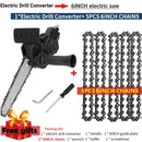 4/6 Inch Electric Drill Modified To Electric Chainsaw Tool Attachment Electric Chainsaws Accessory Set Woodworking Cutting Tool