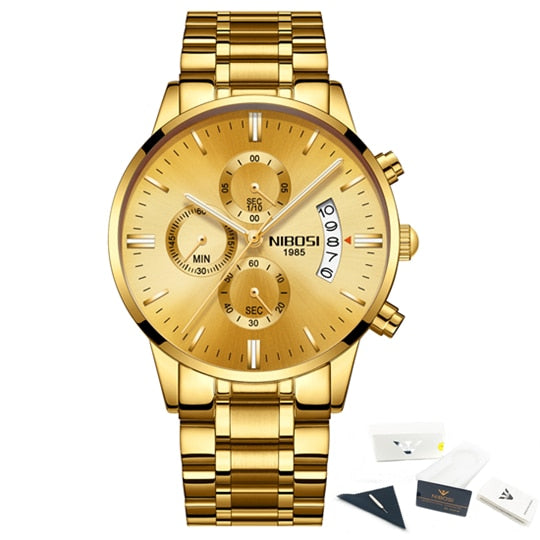 NIBOSI Relogio Masculino Mens Watches Top Brand Luxury Famous Men&