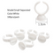 100pcs Disposable Ring Caps Microblading Tattoo Ink Cup For Permanent Pigment Holder Rings Accessories Makeup Tattoo Tools
