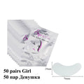 50/100pairs Eyelash Extension Paper Patches Grafted Eye Stickers 7 Color Eyelash Under Eye Pads Eye Paper Patches Tips Sticker