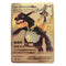 Newest Pokemon Vmax V GX EX Shiny Gold Metal Card PV French Game Tag Team Fighting Ordering Series Child Christmas Gift