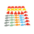 Food Building Blocks City Friend Accessories Bread Chips Roast Chicken Pizza Hot Dog Fish Fruit Carrot Basket Classic DIY Bricks