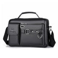 Large-capacity Shoulder Bag Leather Men&#39;s Messenger Bag Business Commuter Handbag Waterproof Wear-resistant Can Be Stored