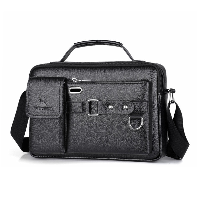 Large-capacity Shoulder Bag Leather Men&