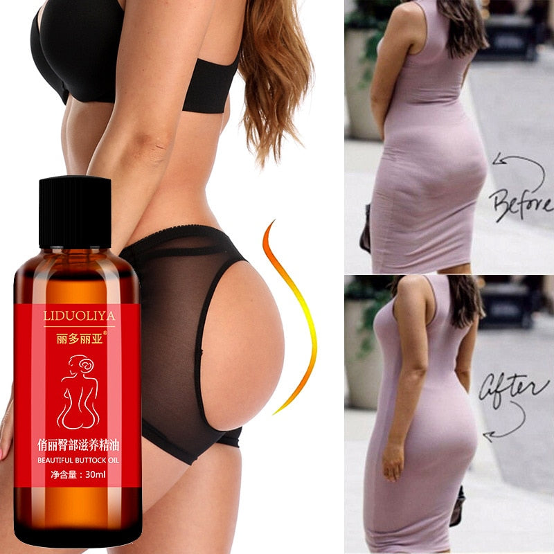 Big Ass Butt Enhancer Essential Oil Effective Hip Buttock Enlargement Body Massage Products Hip Lift Up Butt Beauty Oils Care
