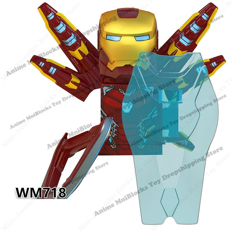 LG1002 Disney Building Blocks Luminous With Motorcycle Plastic mini action toy Figures Children Toys birthday gifts