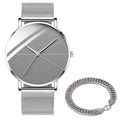 2022 Minimalist Men&#39;s Fashion Watches Simple Men Business Ultra Thin Stainless Steel Mesh Belt Quartz Watch relogio masculino