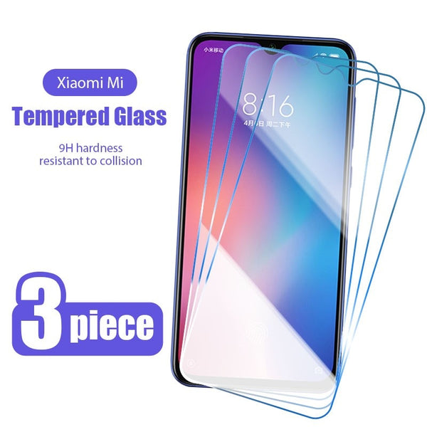 3Pcs tempered Glass For Xiaomi Mi 9 11 Lite 5G 10T Pro Screen Protector on Xiaomi mi 10 11i 8 6 9T Pro SE Mi A3 A1 A2 lite glass