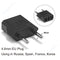 1-100pcs 4.0/4.8mm EU Plug Adapter EU US Israel To Euro KR BR Brazil Plug Converter American Travel Power Adapter Plug Socket