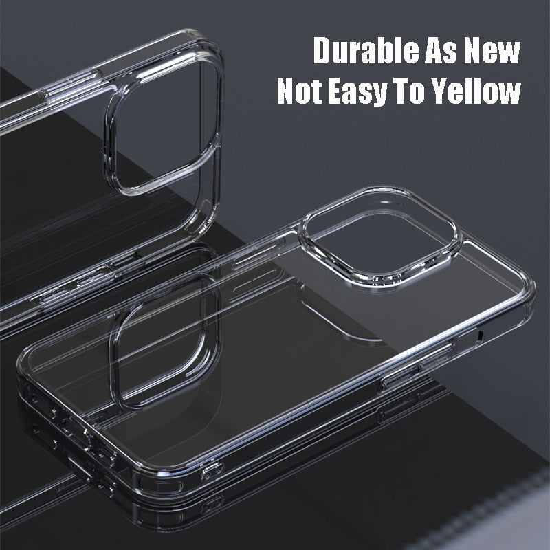 Luxury Tempered Glass Clear Case For iPhone 14 11 12 13 Mini Pro XS Max X XR Transparent Hard Case For iPhone 14 7 8 Plus Fundas