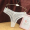 Women Sexy Lace Jacquard Thong Women&#39;s Underwear Cotton Crotch Seamless Panties with Bow Transparent G String трусы женские