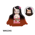 WM6116 WM6137 WM2344-A Demon Slayer Japanese Anime Uzui Tengen Rengoku Kyoujurou Tanjirou mini Action toy Figures Assemble toys