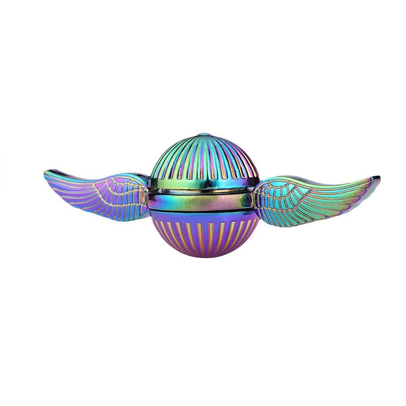 Golden Snitch Fidget Spinner Toys Relief Anxiety Autism Children Hand Toy Children Gift Long-lasting Rotation With Wings