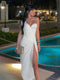 FSDA Hollow Out Women Midi Beach Dress White One Shoulder Sleeveless 2022 Summer Y2K Sexy Dresses Bodycon Party Nightclub