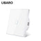 UBARO Eu AC100-240V Tempered Black White Crystal Glass Touch Switch Panel Wall Light Sensor Button 1/2/3 Gang 10A Interruptor