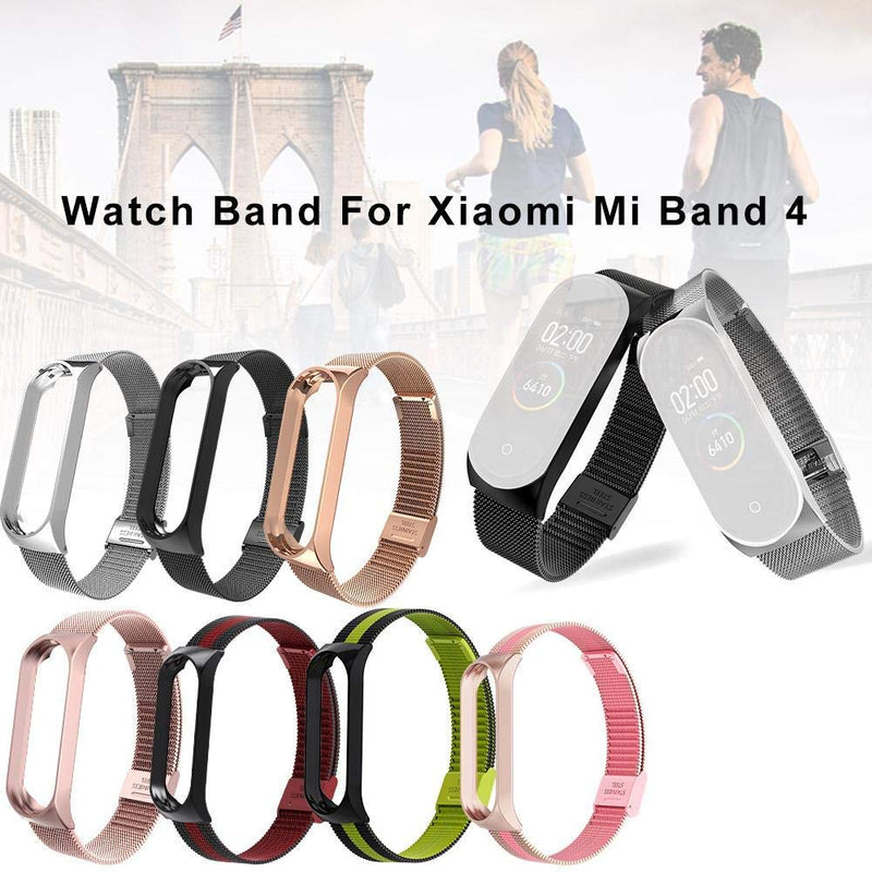 Strap For Xiaomi Mi Band 7 6 4 5 Wrist Metal Bracelet Screwless Stainless Steel for Mi Band 7 6 4 3 5 Strap Wristbands Pulseira