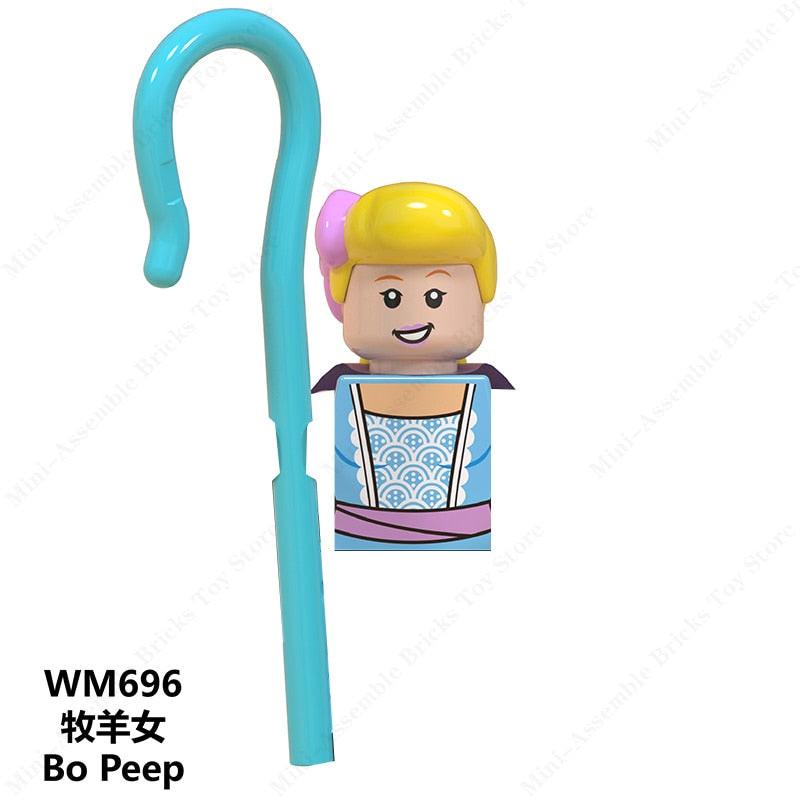 Disney Mini Action Toy Figures Building Blocks Cartoon dolls Toy Story Mickey Mouse Winnie The Pooh Frozen Stitch Donald Duck