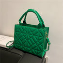2022 New Spring Women Shoulder Bag Trendy Plaid Pu Leather Crossbody Bags Fashion Ladies Handbags Brand Designer Top Handle Bag