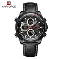 New NAVIFORCE Military Watches for Men Luxury Sport Chronograph Alarm WristWatch Waterproof Quartz Big Clock Digital Male Watch