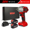 WOSAI 20V Cordless Brushless Electric Wrench Impact Wrench Socket Wrench 320N.m Li-ion Battery Hand Drill Installation