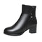 2022 NEW Fashion Soft Leather Women Ankle Boots High Heels Zipper Shoes Warm Wool Winter Boots for Women Plus Size 35-41