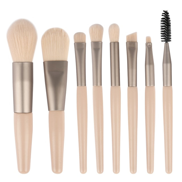 8Pcs Professional Makeup Brushes Set Cosmetic Powder Eye Shadow Foundation Blush Blending Concealer Beauty Make Up Tool Brushes