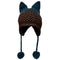BomHCS Cute Fox Ears Beanie Winter Warm 100% Handmade Knit Hat